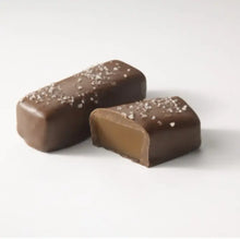 Load image into Gallery viewer, Milk Chocolate Caramel Logs with Sea Salt