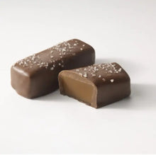 Load image into Gallery viewer, Milk Chocolate Caramel Logs with Sea Salt
