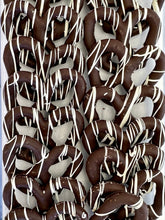 Load image into Gallery viewer, Dark Chocolate Covered Pretzels with White Chocolate Drizzle
