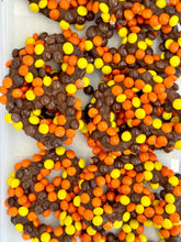 Load image into Gallery viewer, Milk Chocolate Covered Pretzels with Reese&#39;s Pieces
