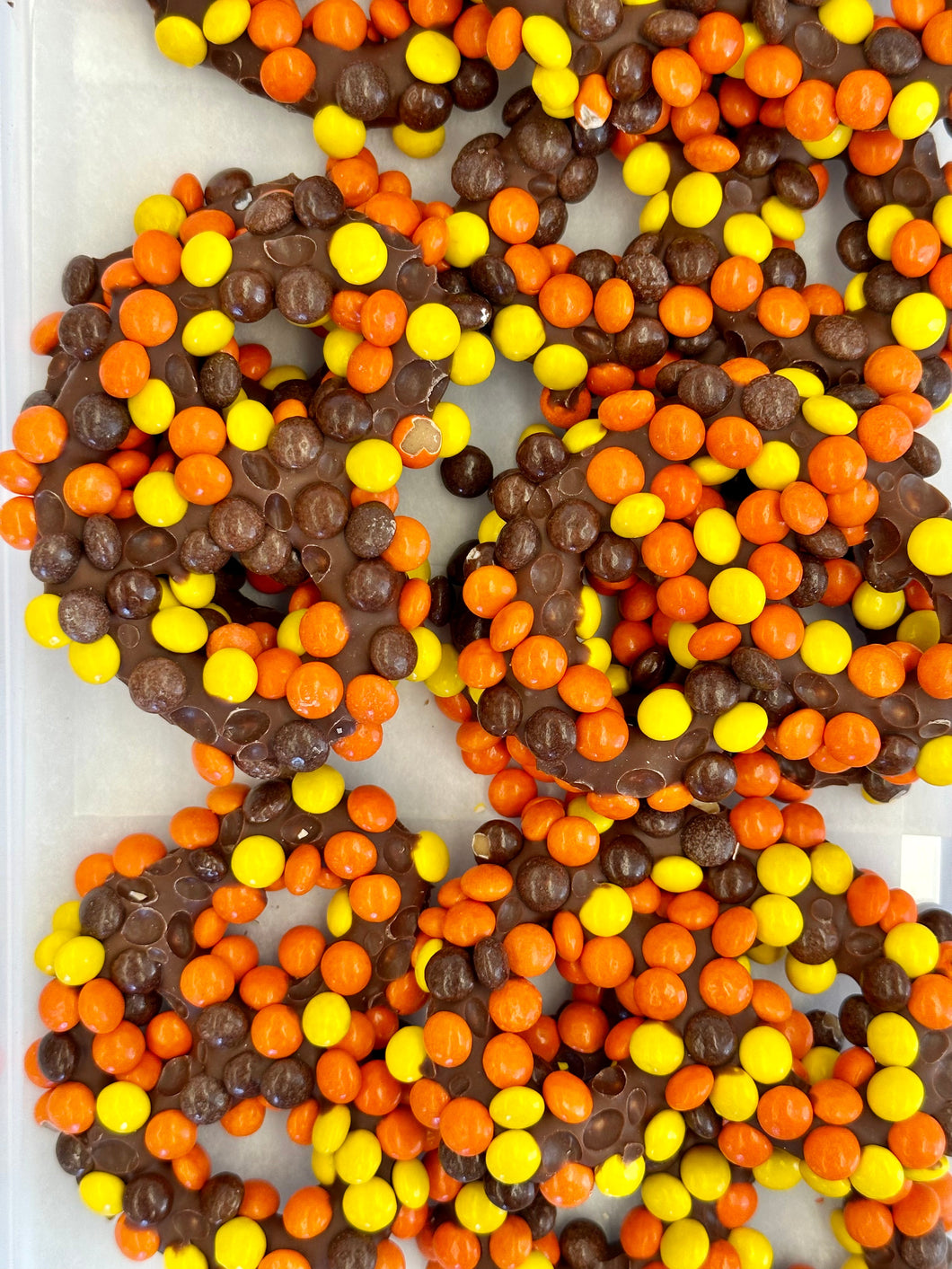 Milk Chocolate Covered Pretzels with Reese's Pieces