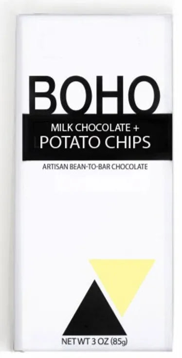 Boho Milk Chocolate + Potato Chips