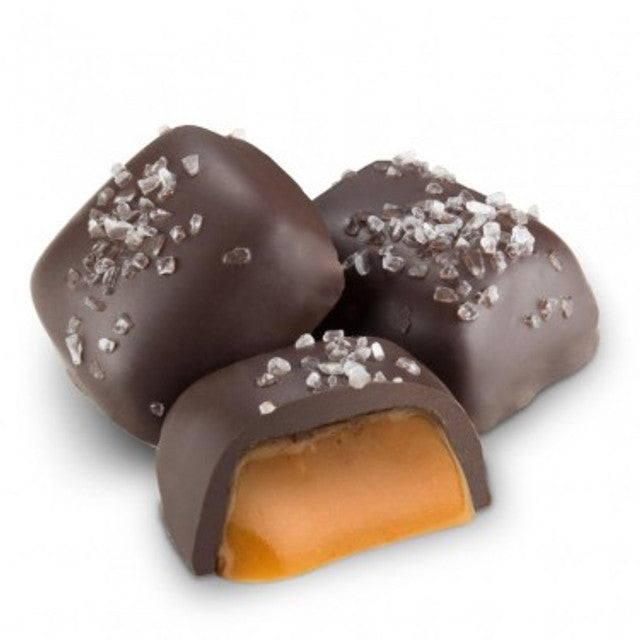 Dark Chocolate Caramels with Sea Salt