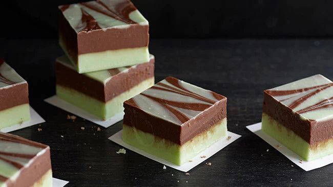 Mint Chocolate Swirl Fudge